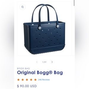 Navy Bogg Bag